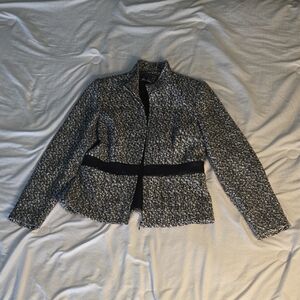 Spenser Jeremy Black and Gray Tweed Blazer